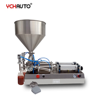 Distributeur de pâte semi-automatique de remplissage de piston pneumatique de 100-1000 ml pour le miel de lotion de crème d'huile