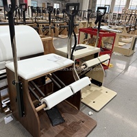 Prix Compétitif : Reformer Cadillac de Pilates en Bois de Noyer, Durable et Portable, Appareil d'Exercice Corporel et de Yoga pour la Maison et le Studio de Pilates