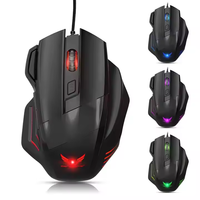E-sports Game ayam 7 tombol, Mouse mekanis Umum Notebook komputer Desktop cahaya pernapasan warna-warni