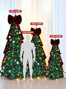 Árbol de Navidad Plegable Blanco de Alta Calidad de 1.2m-2.1m con Luces y Bolas, Oferta de Fabricantes al por Mayor - Product Image 4