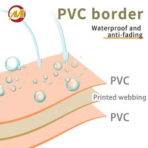 Impermeable Anti Decoloración Diseñador Sin Tirones Piel Suave Personalizado Pvc Collares para mascotas Correa de perro para cachorro y patrón personalizado grande - Product Image 3