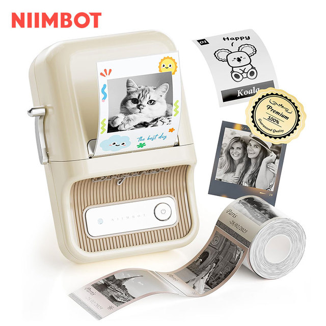 NiiMbot B21 Easy Operated Portable Label Printer Note Thermal Smart Photo Printer