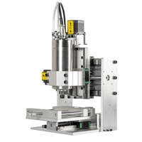 Router CNC 3/4 sumbu 125*125MM, Area kerja dengan pendingin air 1500W 2200W, Kit Motor spindel mesin ukir UNTUK PCB kayu logam