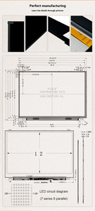 Módulo LCD Industrial de Alto Contraste 1000:1 de 15.6 Pulgadas para Centro de Control de Seguridad - Product Image 6