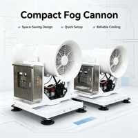 Canon à brouillard haute pression pour la suppression de la poussière avec fonction de pulvérisation automatique pour les zones minières