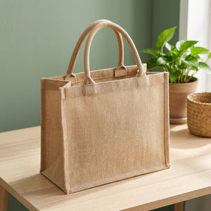 Sac fourre-tout imprimé personnalisé en coton écologique réutilisable, style vintage, anti-chute, pour courses, été, homme et femme, sac à bandoulière - Product Image 3