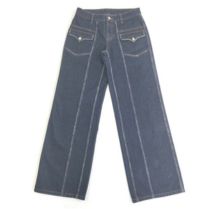 Wholesale Supplier Female Clothing Custom <b>Women</b> Vintage Denim Pants Retro Jeans Classic Style Wide Leg Trousers - Product Image 1