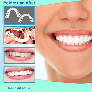 Most Popular Silicone Upper Lower False Teeth Veneers Whitening Tooth Cover Comfort Flex <b>Denture</b> Braces - Product Image 5