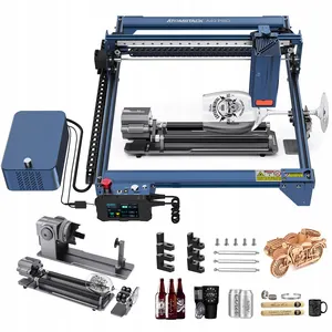 Máquinas de grabado láser ATOMSTACK A40 X40 S40 Pro 48W con rodillo giratorio R1 Pro Chuck para objetos redondos e irregulares