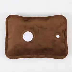 Lesheros Flannel Hot Water Bag Bottle Logo Hand Warmer Heat Pack Electric Hot Water Bag