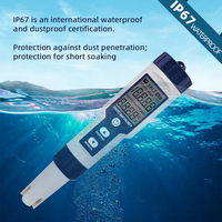 Test d'eau direct du fabricant Testeur numérique 5 en 1 pour compteur TDS/EC/PH/salinité/température