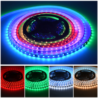 Ruban LED RGBCW RGBWW 3000-6500K 60 LED/m 5-en-1 24V SMD5050 SPI adressable pour projets d'éclairage intérieur et extérieur