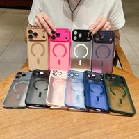 Focus Glaçage Translucide Téléphone étui pour iphone 17 Pro Max 17 Air Sans Fil Charge Magnétique Peau Tactile Couverture Mince