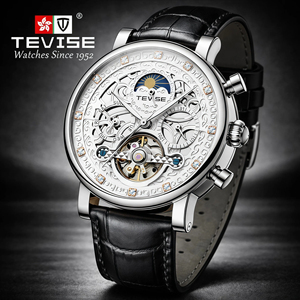 <span class=keywords><strong>Montre</strong></span> mécanique automatique pour <span class=keywords><strong>homme</strong></span> TEVISE 2026 tendance avec phases de lune, fabricant de montres personnalisées - Product Image 3