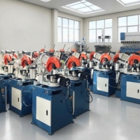 Machine de découpe de tuyaux manuelle avec coupe à 45 degrés
