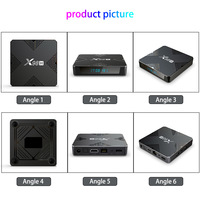 Boîtier TV Android 12 X98h Allwinner H618 2 Go/16 Go 4 Go/32 Go, double Wi-Fi, LAN 100 M, prend en charge le lecteur IPTV 6K