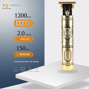 Cortadora de pelo eléctrica de acero inoxidable de aleación de Zinc, recortadora de peluquero de 1200 Mah, nuevo diseño, de primera calidad, para coche - Product Image 5