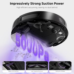 مكنسة آلية كاسحة Aspiradora تنظيف تلقائي متعدد الوظائف ممسحة ذكية رطبة وجافة - Product Image 2