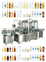 Machine de remplissage automatique de bouteilles de jus avec capsuleuse pour PET de 500 ml pour la production de jus de fruits pour les petites entreprises