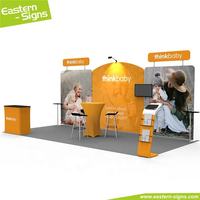 Grand stand d'exposition design personnalisé Affichage de stand d'exposition