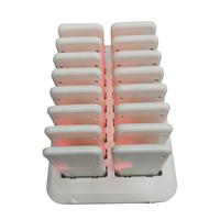 Dessert Bar Café Invité Paging Beeper Pas de Vibration 1 Base 16 Buzzers Alimentaires Système d'Appel de Serveur Sans Fil Téléavertisseur pour Restaurant