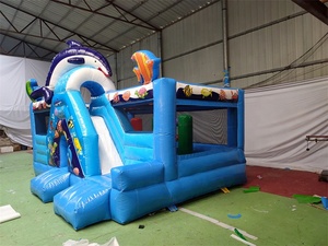 <span class=keywords><strong>Castillo</strong></span> Inflable con Tobogán de Sirena, Brincolín Comercial <span class=keywords><strong>para</strong></span> 5-7 Niños, Capacidad de 350 kg, <span class=keywords><strong>para</strong></span> Fiestas, Bodas y Eventos - Product Image 2