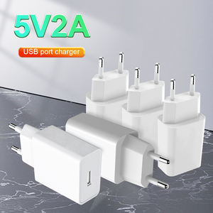 <span class=keywords><strong>Cargador</strong></span> de Teléfono de Carga Rápida a Prueba de Fuego con Certificación CE, Bloque de Carga de 10 W, 5 <span class=keywords><strong>Voltios</strong></span>, 2 <span class=keywords><strong>Amperios</strong></span>, Enchufe de <span class=keywords><strong>Cargador</strong></span> USB Tipo A, Adaptador de Corriente USB de 5 V y 2 A para Europa - Product Image 2