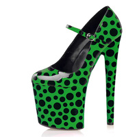 Nuevos Zapatos de Tacón Alto de 20 cm con Punta Redonda y Tacón Delgado, Zapatos de Modelo para Pasarela, Zapatos de Tacón Alto para Bailarinas Exóticas, Zapatos de Crossdresser