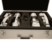Étui de transport professionnel en aluminium, boîte personnalisée pour casque VR en aluminium avec insert en mousse, étui de rangement rigide pour Meta Quest / HTC Vive