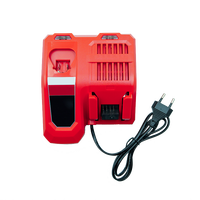 Chargeur rapide double baie compatible avec les tensions mondiales 12V-18V pour outils électriques sans fil industriels et de bricolage