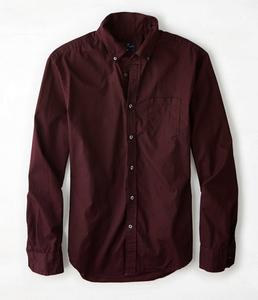 Camisa de Vestir de Algodón para Hombre, Manga Larga, Corte Entallado, Camisa de Oficina, Tela Suave, Cómoda y Ligera para Uso Diario - Product Image 1