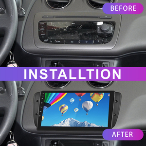 Podofo 9 ''전용 자동차 라디오 프레임 ABS 플라스틱 브래킷 패널 커버 트림 <span class=keywords><strong>2</strong></span> 딘 좌석 IBIZA 2013 - Product Image 2