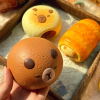 Mainan Jigsaw Kayu Asli Baru Pibara Bread Squeeze Toy Penghilang Stres Slow Rebound Lucu Squishy Unisex Buatan Cina Sesuai Standar 3C