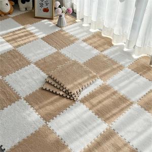 <span class=keywords><strong>Alfombra</strong></span> de rompecabezas personalizada de fábrica al por mayor para dormitorio, alfombrilla de suelo entrelazada gruesa para niños, rompecabezas de baldosas de cerámica, <span class=keywords><strong>alfombra</strong></span> peluda - Product Image 5