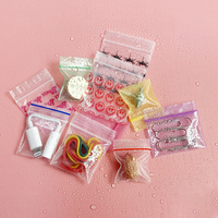Sacs mini-zippés en PE de qualité alimentaire imprimés par gravure personnalisés en gros, avec personnalisation du logo, résistants à l'humidité pour accessoires capillaires