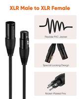 Cable de Micrófono Profesional Personalizado, Macho-Hembra, 8m, XLR, Aleación de Aluminio, PVC de Alta Calidad, Marino, Ferroviario, IP66