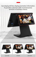 Écran tactile pos caisse enregistreuse windows/android double écran hors ligne systèmes pos machine