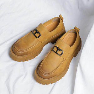 High-quality Fashionable Fabric Mesh Retro Breathable <b>Lightweight</b> Upper Flat-bottom Wedding Business Formal Men's <b>Shoes</b> - Product Image 3