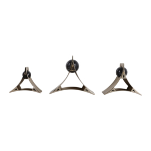 Sculture murali triangolari in metallo, decorazioni d'arte moderna per soggiorno, camera da letto, bagno. - Product Image 6