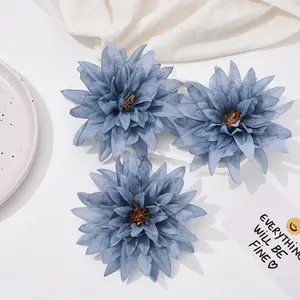 Goedkope Prijs Diy Chrysanthemum Bloemstukken 12Cm Dahlia Pompon Heads Bloem Voor Krans Wanddecoratie