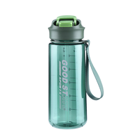 Bouteille d'eau en plastique de 5 gallons unisexe de 5 gallons de large bouche demi-gallon motivationnelle sans BPA avec manchon personnalisé pour l'eau bouillante de camping