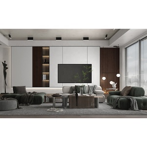 Nhà sản xuất trong nhà trang trí lửa đánh giá TV nền WPC bảng tường - Product Image 2