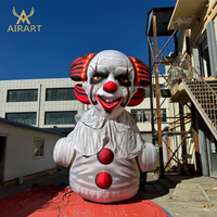 Personnage de clown gonflable personnalisé en tissu Oxford pour Halloween, spectacle théâtral, accessoire de spectacle, ballon de clown gonflable