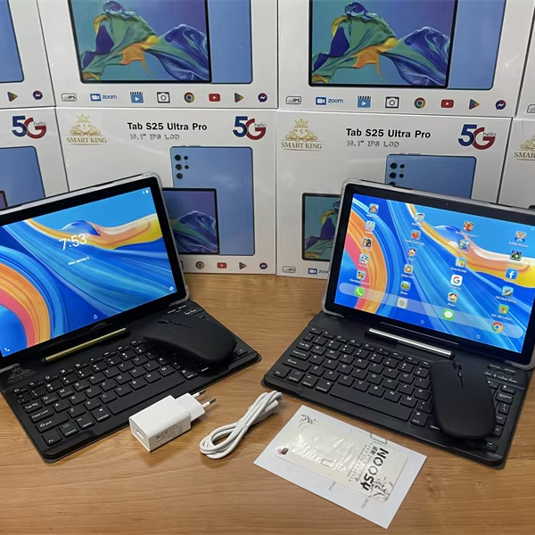 New Design 10.1inch Ultra Pro IPS Screen Tablet Tab S25 for Kids 4G WIFI Android 15 Touch Screen Camera USB Keyboard Educational