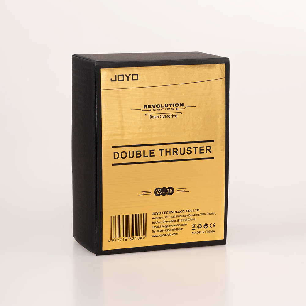 JOYO Pédales de guitare basse à effet overdrive haute gain avec fréquence moyenne indépendante et amplification de gain pour bassiste guitare électrique basse (DOUBLE THRUSTER R-28 JOYO Pédales de guitare basse à effet overdrive haute gain avec fréquence moyenne indépendante et amplification de gain pour bassiste guitare électrique basse (DOUBLE THRUSTER R-28