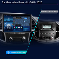 Stock UE Junsun X7 MAX Écran HD 2K Sans Fil CarPlay Autoradio pour Mercedes Benz Vito W447 2014-2020 Autoradio Multimédia