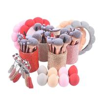 Ensemble de pinceaux de maquillage en strass, diamants artificiels, pinceaux de beauté pour le visage, pinceaux à paupières, blush, fond de teint, ensemble de pinceaux de maquillage avec boîte cadeau
