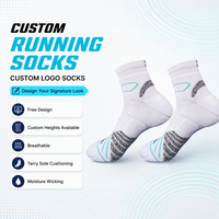 Chaussettes de sport athlétiques pour hommes, personnalisées, à tige épaisse, tricotées, respirantes, avec logo intégré, pour le basketball et la performance sportive