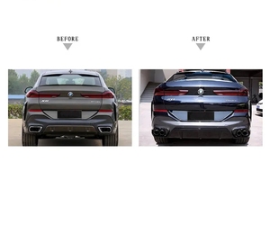 Kit Carrozzeria G06 per <span class=keywords><strong>BMW</strong></span> <span class=keywords><strong>X6</strong></span> G06 X7 G07, Aggiornamento a Black Knight, Include Labbro Anteriore, Diffusore Posteriore e Minigonne Laterali - Product Image 6