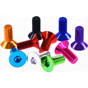 Tornillos de Cabeza Plana Avellanada con Rosca Allen M3 M4 M5 M6, Tornillos de Aluminio Anodizado con Hexágono Interior - Product Image 4